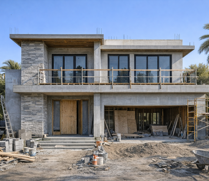 Front Elevation Construction